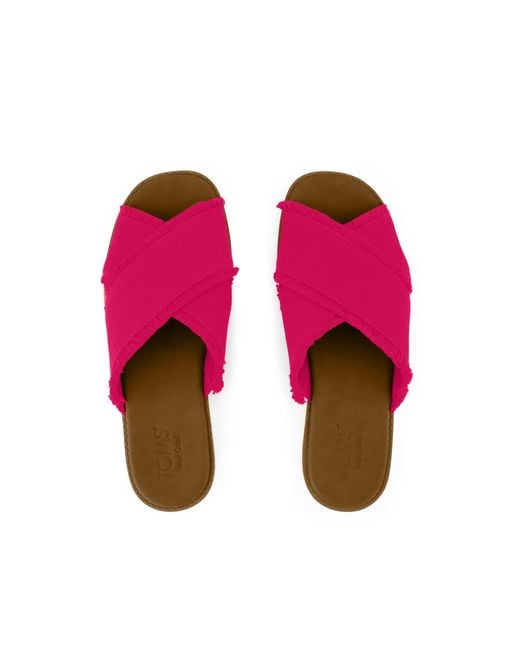 TOMS Pink Mae Crossover Sandal