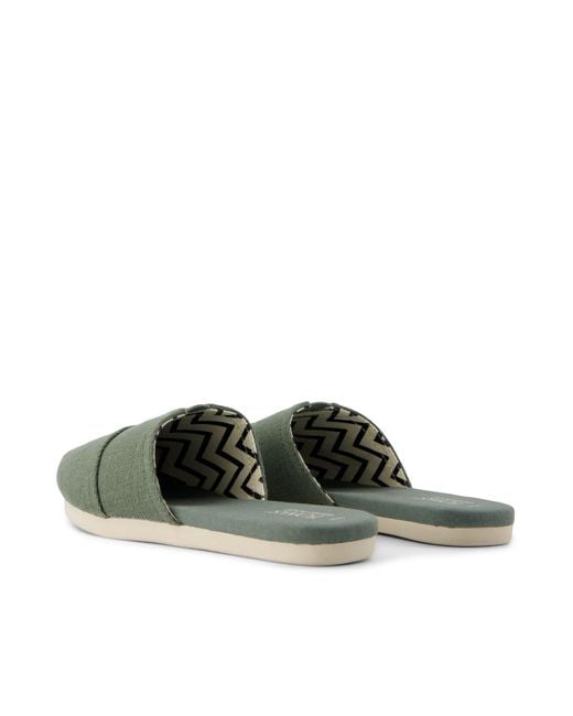 TOMS Green Alpargata Mule