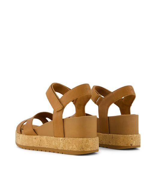 TOMS Brown Alana Wedge Sandal