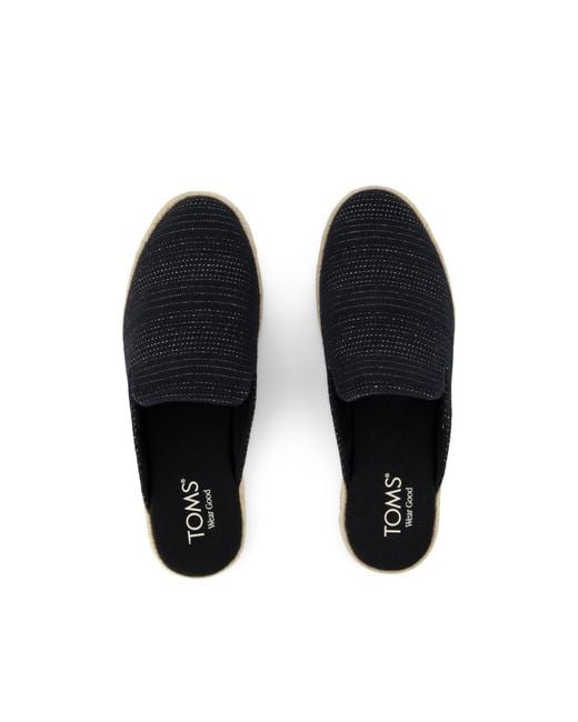 TOMS Blue Santiago Mule Espadrille