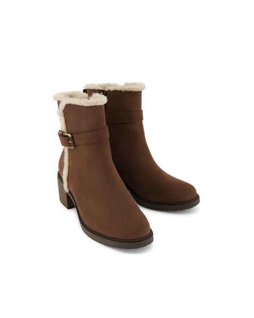 TOMS Brown Hailey Buckle Boots