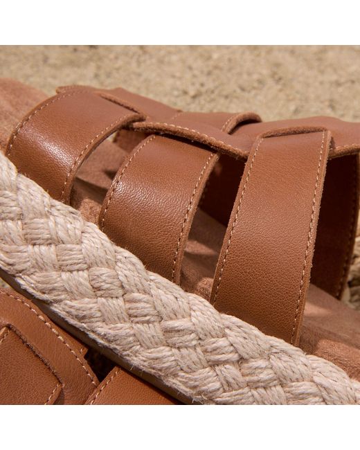 TOMS Brown Jac Espadrille Sandal