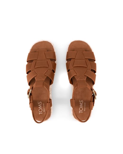 TOMS Brown Jac Espadrille Sandal