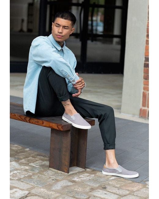 drizzle grey heritage canvas men's carlo sneakers topanga collection