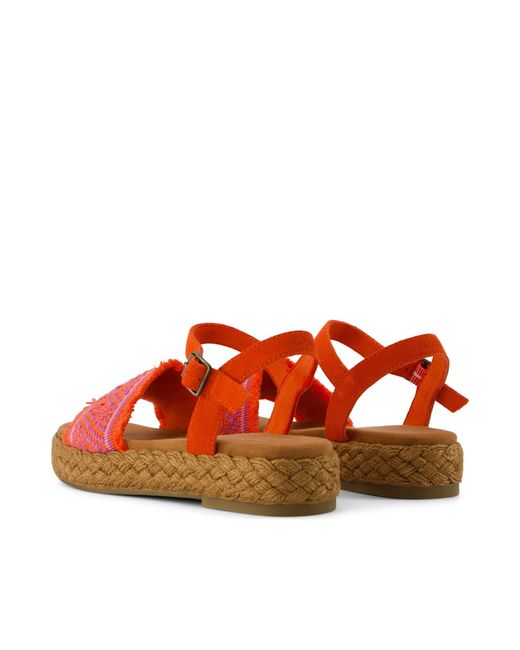 TOMS Red Abby Platform Sandal