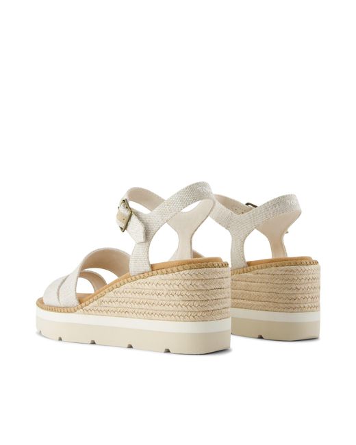 TOMS Metallic Darya Wedge Sandal