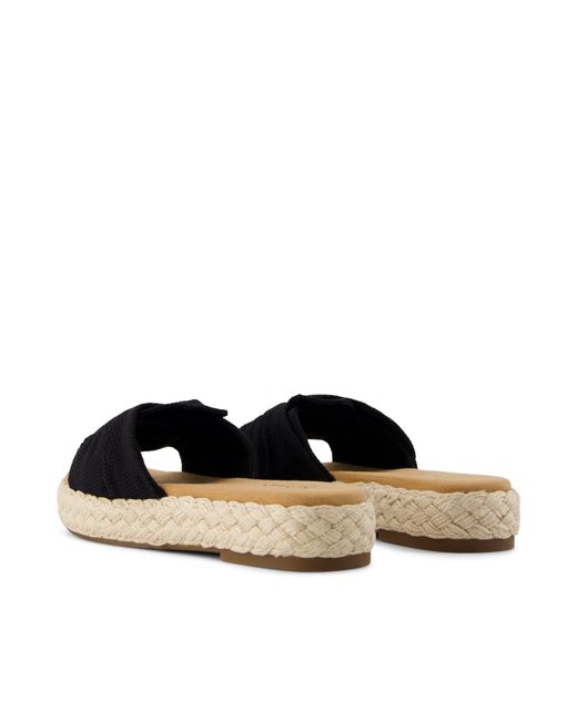 TOMS Black Abby Slide Platform Sandal
