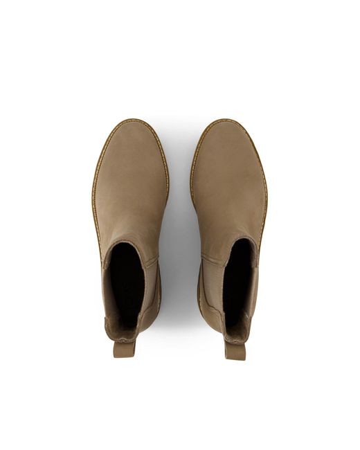 TOMS Brown Nubuck Leather Water-Resistant Chelsea Boots