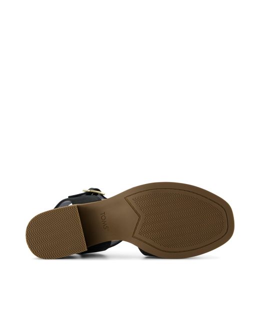TOMS Black Eloise Heel Sandal