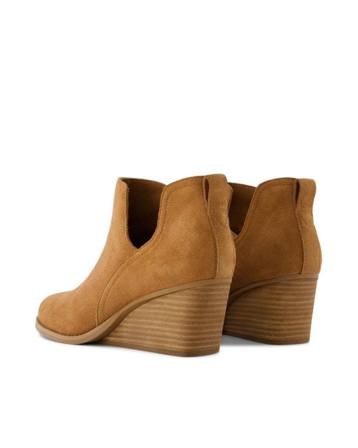 TOMS Brown Gwen Wedge Boots