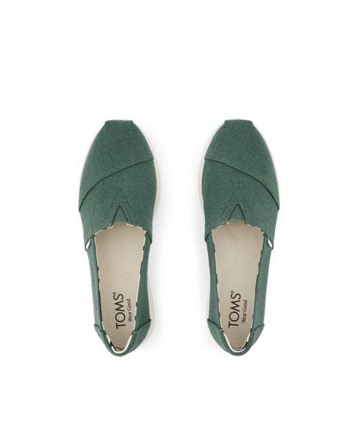 TOMS Green Alpargata Plus