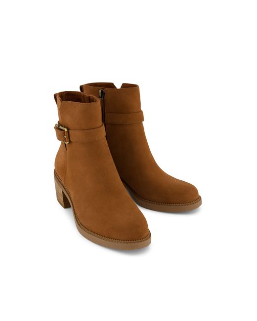 TOMS Brown Hailey Buckle Boots