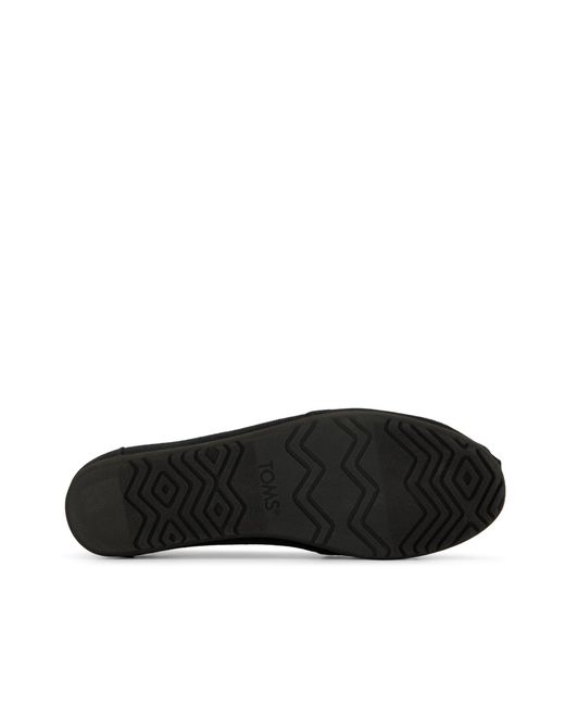TOMS Black Alpargata Ballet Flat