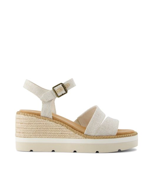 TOMS Metallic Darya Wedge Sandal