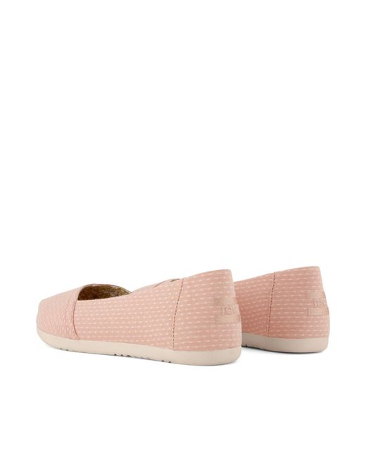 TOMS Pink Alpargata Ballet Flat