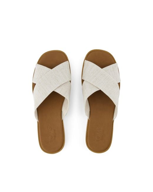 TOMS Natural Mae Crossover Sandal