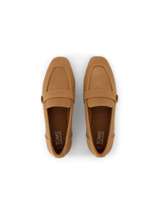 TOMS Brown Lynette Loafer Shoes