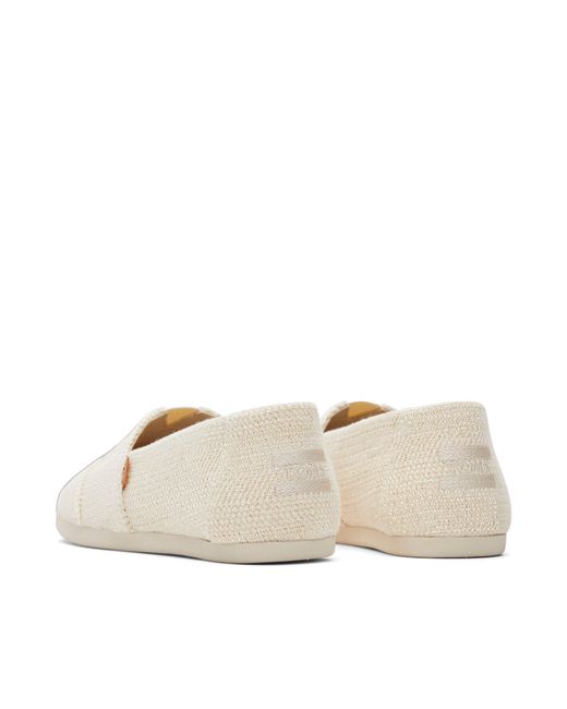 TOMS Natural Alpargata Metallic