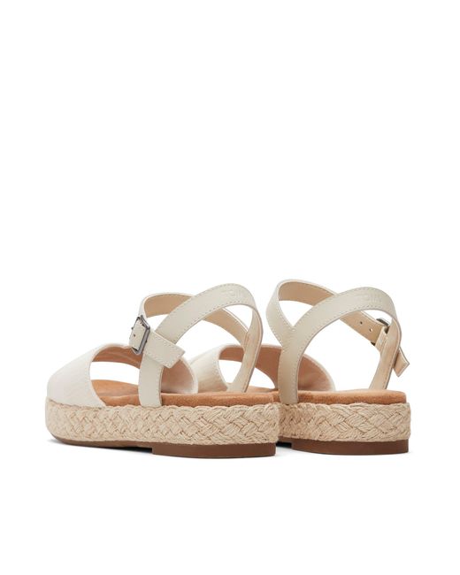 TOMS Natural Abby Flatform Espadrille Sandal
