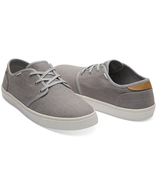 drizzle grey heritage canvas men's carlo sneakers topanga collection