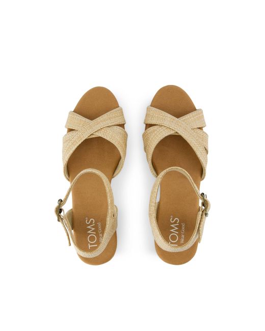 TOMS Metallic Majorca Strappy Heeled Sandal