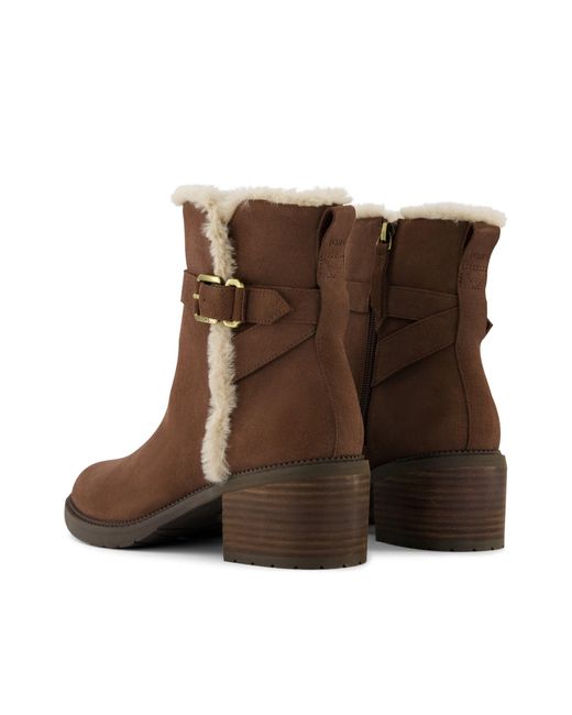 TOMS Brown Hailey Buckle Boots