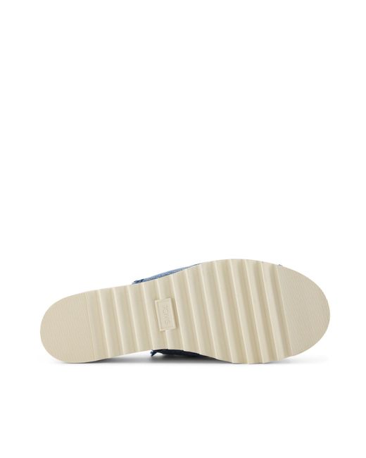 TOMS Blue Diana Mule Wedge Sandal