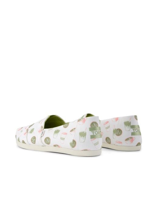 TOMS White Matcha Alpargata