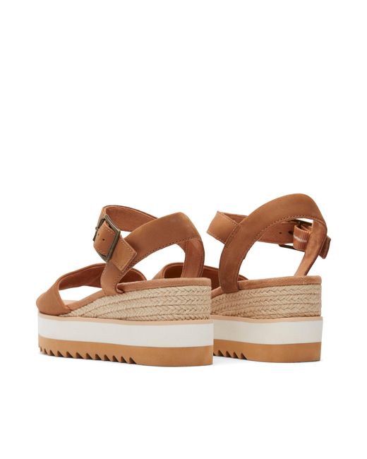 TOMS Black Diana Wedge Sandal