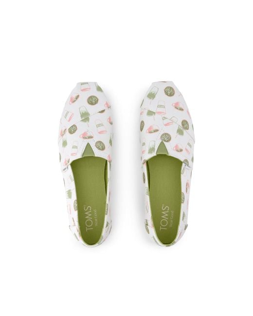 TOMS White Matcha Alpargata