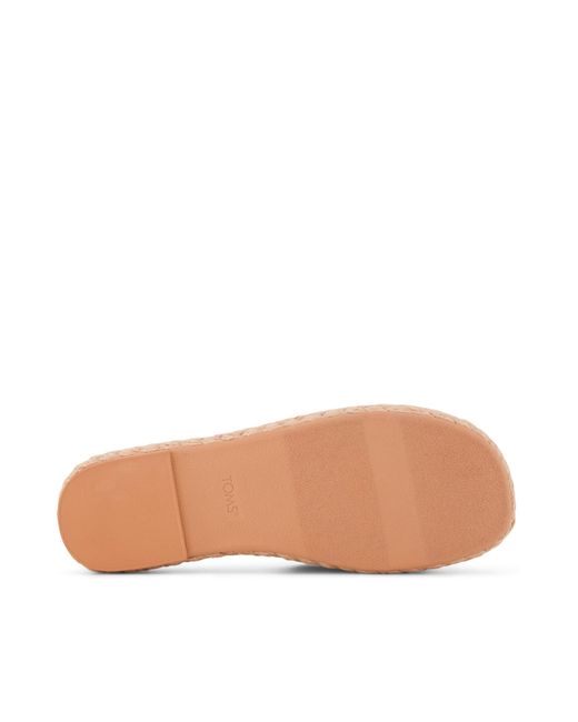 TOMS Pink Abby Slide Espadrille Sandal