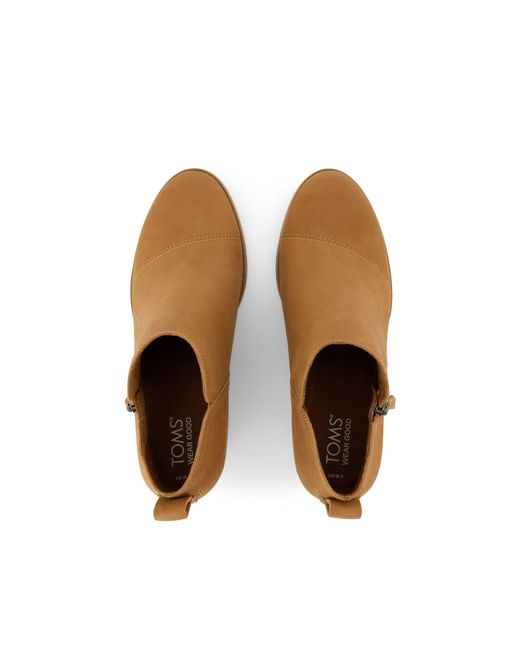 TOMS Brown Ie Wedge Boots