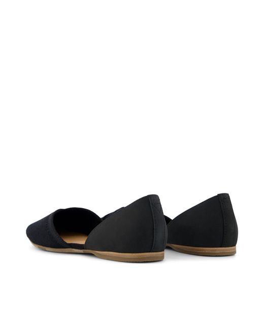 TOMS Black Gemma D'Orsay Flat