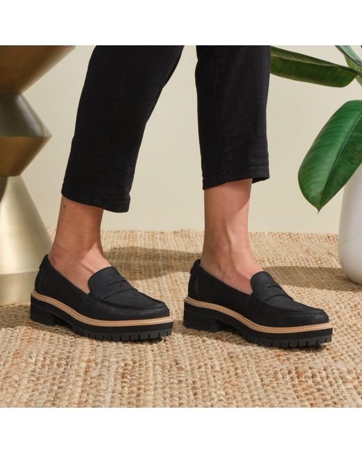 TOMS Black Cara Loafer Shoes