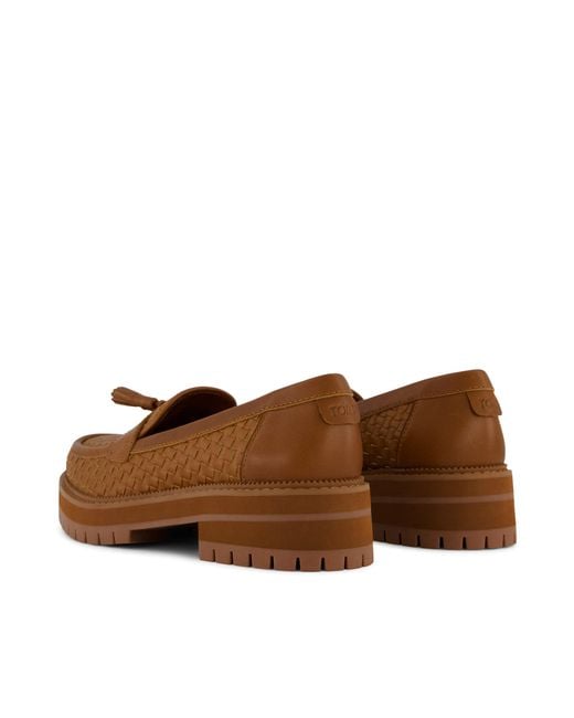 TOMS Brown Cara Loafer Shoes