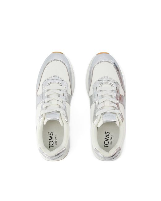 TOMS White Trvl Lite Retro Trainer