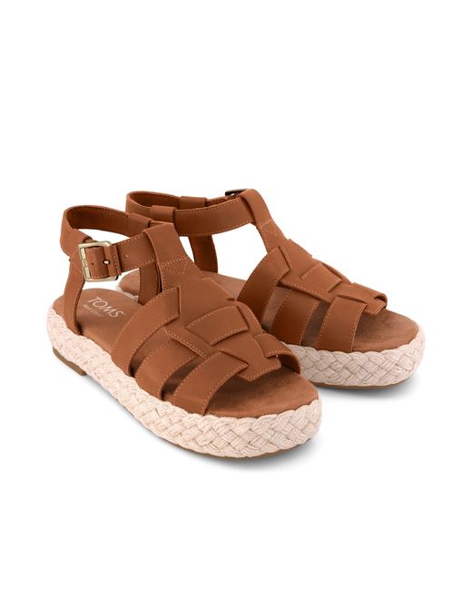 TOMS Brown Jac Espadrille Sandal