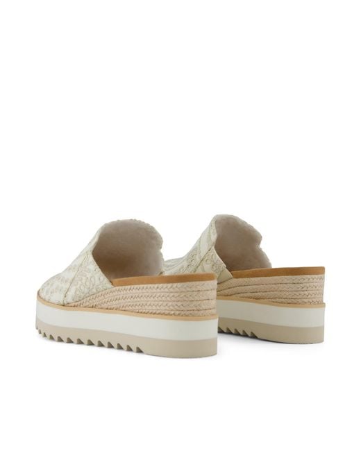 TOMS White Diana Mule Wedge Sandal