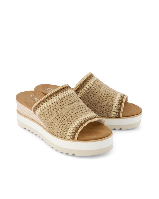 TOMS Natural Diana Mule Wedge Sandal