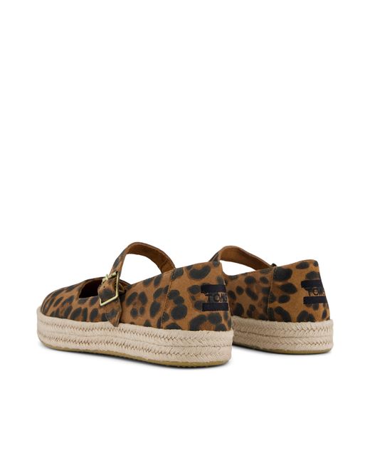 TOMS Brown Carolina Mary Jane Espadrille