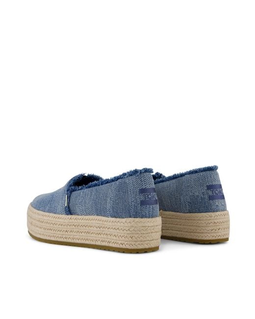TOMS Blue Valencia Espadrille