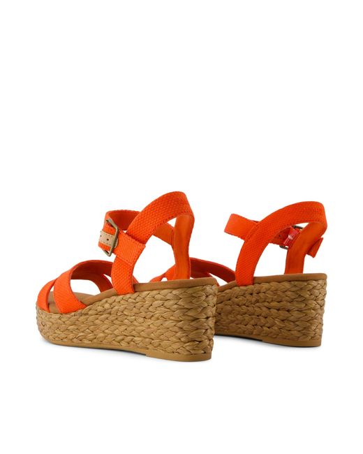 TOMS Brown Audrey Wedge Sandal
