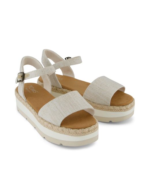 TOMS Metallic Ronan Platform Sandal