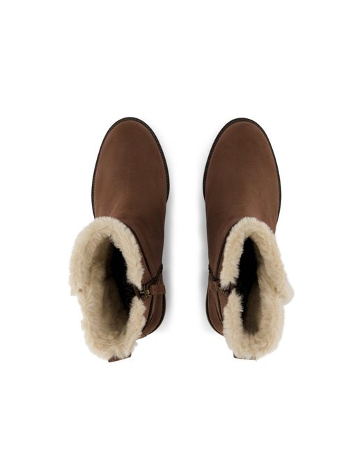 TOMS Brown Hailey Buckle Boots