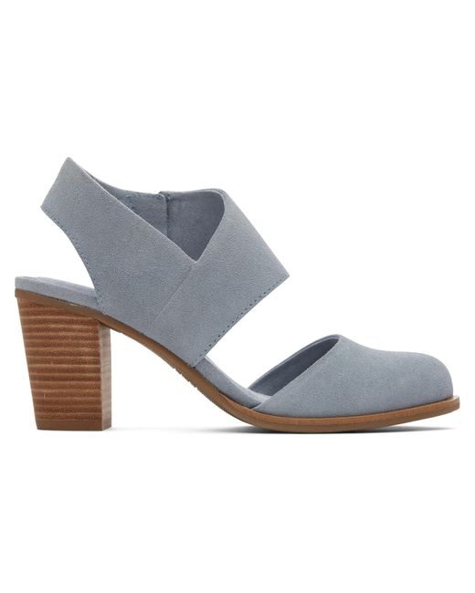 TOMS Suede Majorca Closed Toe Sandal in Stone Grey (Gray) - Lyst