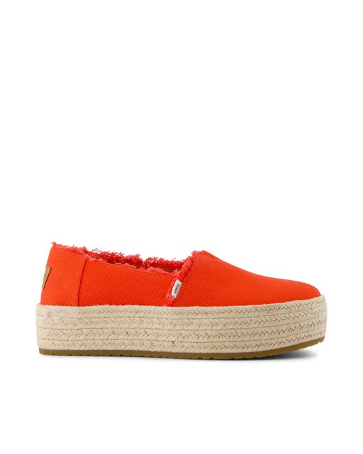 TOMS Red Valencia Espadrille