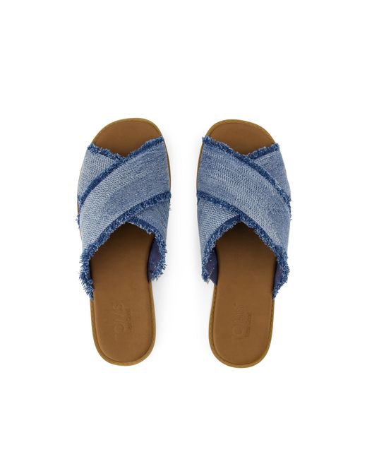 TOMS Blue Mae Crossover Sandal