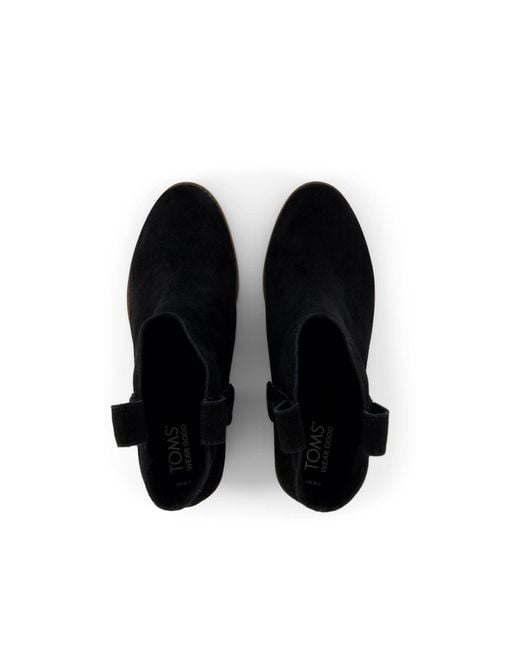 TOMS Black Constance Heeled Boots