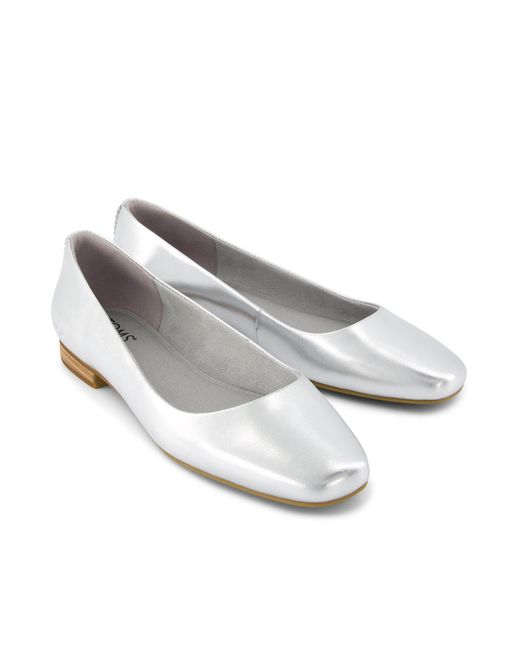 TOMS White Briella Ballet Flat