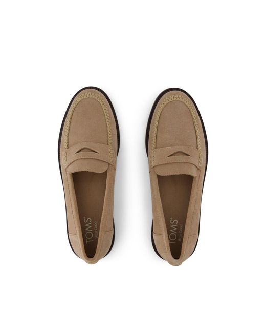 TOMS Brown Marie Loafer Shoes